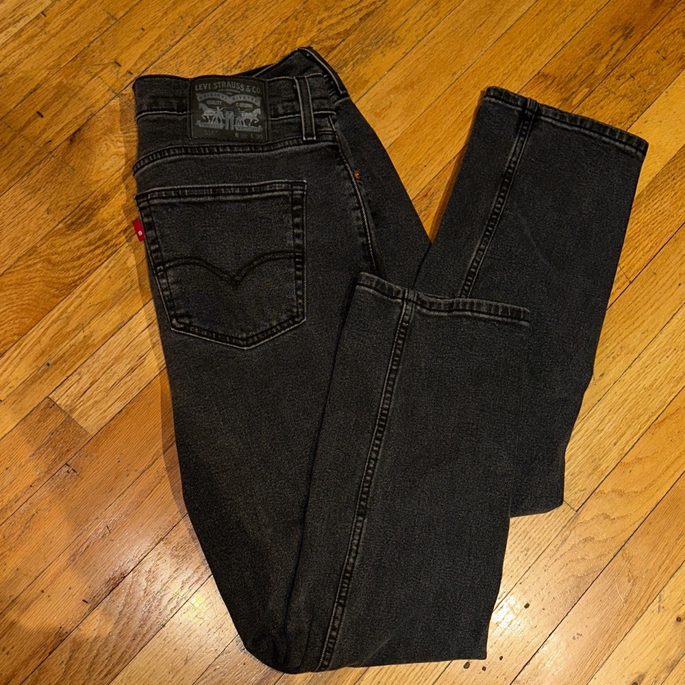 🫐3/ $25 SALE -  Levi's Men's Dark Gray Straight Jeans